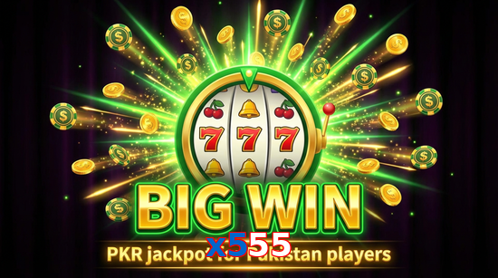 Big win animation on X555 slot game